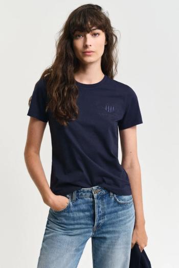 TRIČKO GANT REG TONAL SHIELD SS T-SHIRT EVENING BLUE