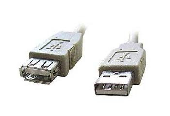 Kabel CABLEXPERT CCP-USB2-AMAF-10 USB A-A 3m 2.0 prodlužovací HQ Black, zlacené kontakty