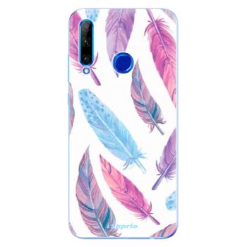 Odolné silikonové pouzdro iSaprio - Feather Pattern 10 - Huawei Honor 20 Lite