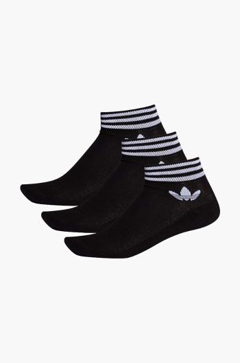 Ponožky adidas Originals 3-pack černá barva, EE1151