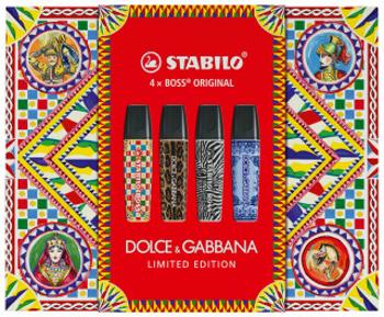 STABILO BOSS ORIGINAL x DOLCE&GABBANA, premium box 4 ks, limitovaná edice