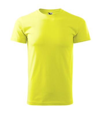 MALFINI Tričko Heavy New - Neonově žlutá | 3XL