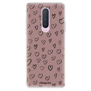 Odolné silikonové pouzdro iSaprio - Heart Dark - OnePlus 8