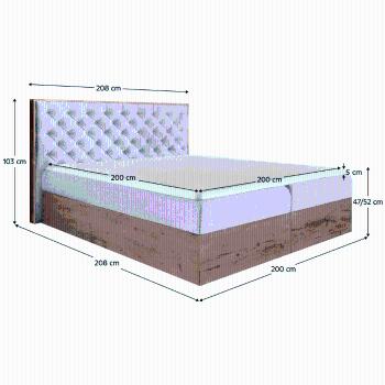 Boxspringová postel SUSAN 1 Tempo Kondela 200 cm