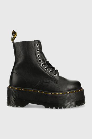 Kožené workery Dr. Martens 1460 Pascal Max dámské, černá barva, na platformě, DM26925001