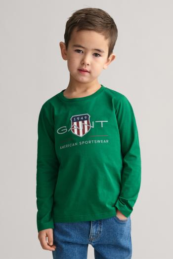 TRIČKO GANT ARCHIVE SHIELD LS T-SHIRT WILD GREEN