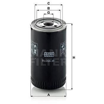 MANN-FILTER W950/18 (W950/18)