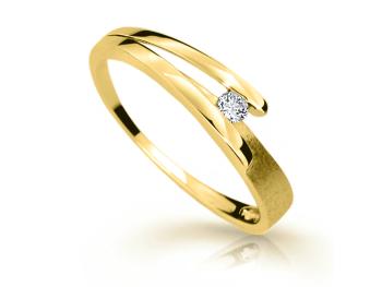 Cutie Jewellery Krásný prsten ze žlutého zlata Z6737-1716-10-X-1 48 mm