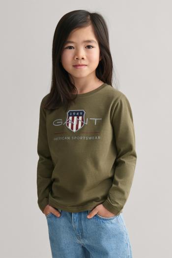 TRIČKO GANT ARCHIVE SHIELD LS T-SHIRT JUNIPER GREEN