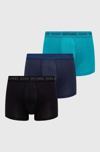 Boxerky Michael Kors 3-pack pánské, tyrkysová barva