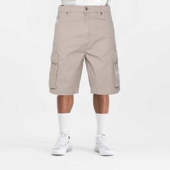 Kraťasy Karl Kani Retro Washed Herringbone Cargo Shorts taupe - S