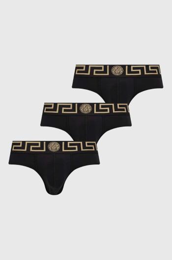 Spodní prádlo Versace 3-pack pánské, černá barva, AU10327 A232741