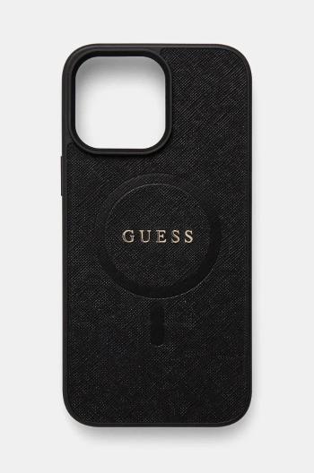 Obal na telefon Guess iPhone 16 Pro Max 6.9 černá barva, GUHMP16XPSAHMCK