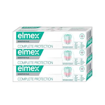 Elmex Sensitive Plus Complete Protection zubní pasta 3x75 ml