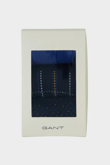 PONOŽKY GANT CHECK SOCKS 3-PACK GIFT BOX EVENING BLUE