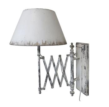 Krémová antik nástěnná lampa Vintage Lamp - 38*63*56 cm/ E27/ 60W 71120419