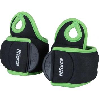 Fitforce WRIST WEIGHT 2 x 1 KG Zátěž na ruce, černá, velikost