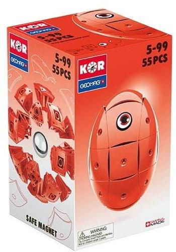 Építőjáték Geomag KOR - 55db, piros