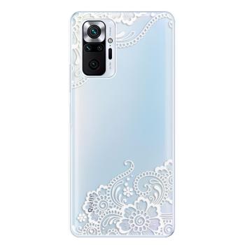 Odolné silikonové pouzdro iSaprio - White Lace 02 - Xiaomi Redmi Note 10 Pro