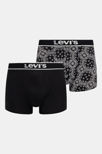 Boxerky Levi's 2-pack pánské, černá barva, 37149-1030