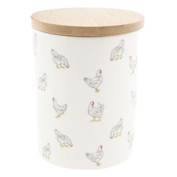 Keramická dóza Lucky Chicken - Ø 10*13 cm LCHVO