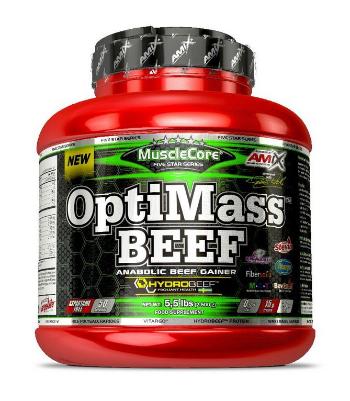 OptiMass Beef Anabolic Gainer - Amix 2500 g Double Choco Coconut