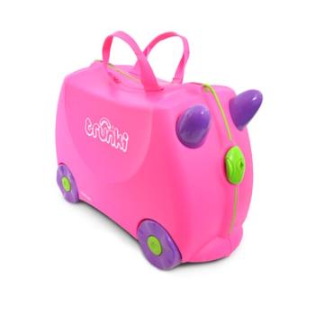 Trunki 0061 Dětský kufr odrážedlo TRIXIE PINK 21x30x45 cm