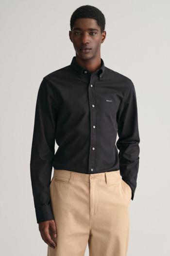 KOŠILE GANT SLIM PINPOINT OXFORD SHIRT BLACK