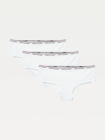 Tommy Hilfiger dámské bílé kalhotky 3 pack Essentials - XS (100)