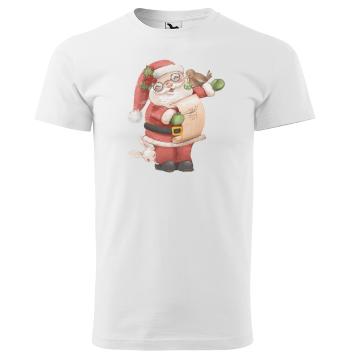 Tričko Santa Claus (Velikost: XL, Typ: pro muže, Barva trička: Bílá)