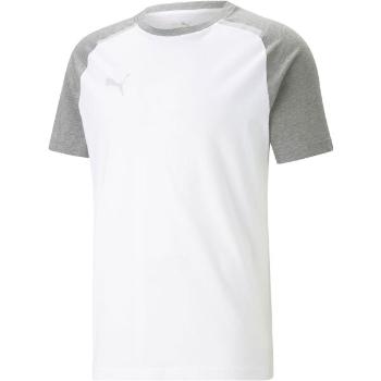 Puma TEAMCUP CASUALS TEE Fotbalové triko, bílá, velikost