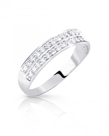 Cutie Jewellery Oslnivý prsten z bílého zlata se zirkony Z8037-10-X-2 65 mm