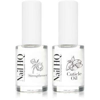 Nail HQ Strengthener & Cuticle Oil Duo sada na nehty a nehtovou kůžičku