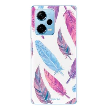 Odolné silikonové pouzdro iSaprio - Feather Pattern 10 - Xiaomi Redmi Note 12 Pro 5G / Poco X5 Pro 5G