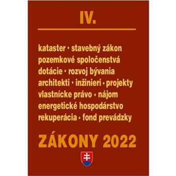 Zákony IV 2022 – stavebné zákony a predpisy (978-80-8162-220-5)