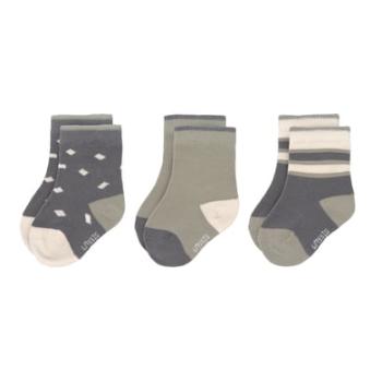 LÄSSIG Dětské ponožky 3-pack anthracite olive