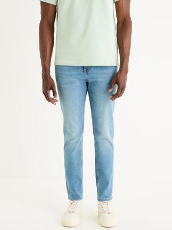 Celio Foslim Jeans Modrá