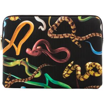 Pouzdro na nobtebook TOILETPAPER SNAKES Seletti 34,5 x 25 cm černé