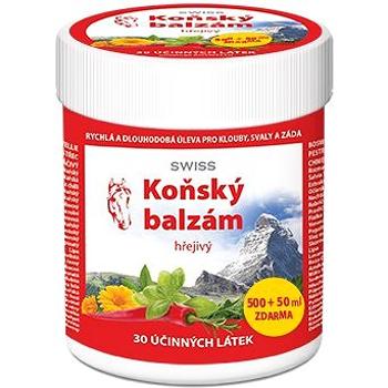 Koňský balzám SWISS hřejivý 500 + 50 ml (8594059731494)