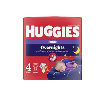 Huggies Overnights Pants 4 9-14 kg dětské pleny 26 ks