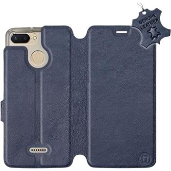 Flip pouzdro na mobil Xiaomi Redmi 6 - Modré - kožené -   Blue Leather (5903226521883)