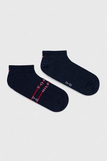 Ponožky Tommy Hilfiger 2-pack pánské, tmavomodrá barva, 701222188