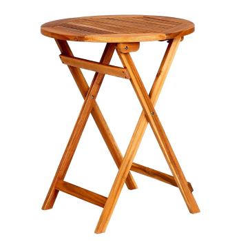 LODGE összecsukható bisztró asztal Ø 58 cm, natúr