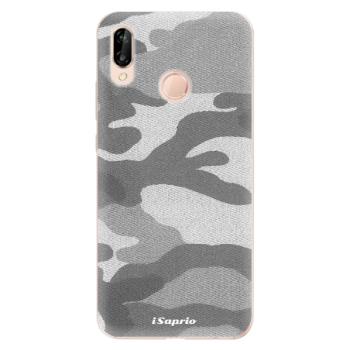 Odolné silikonové pouzdro iSaprio - Gray Camuflage 02 - Huawei P20 Lite