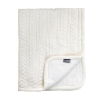 VINTER& BLOOM Přikrývka Snuggle Cuddly Ivory