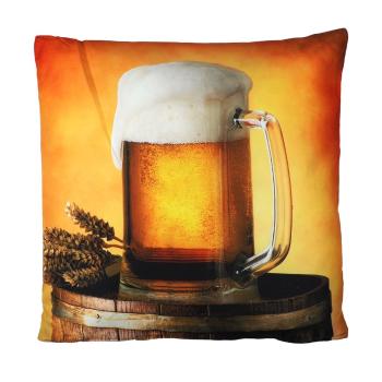 Jerry Fabrics Polštářek s potiskem - Pivo | 40 x 40 cm