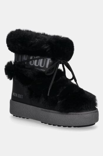 Sněhule Moon Boot MB LTRACK FAUX FUR WP černá barva, 80D2450130 N001