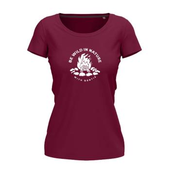 Bontis Dámské tričko CAMPFIRE - Bordeaux | S