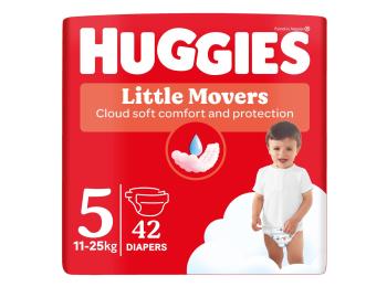 Huggies Little Movers 5 11-25 kg jednorázové plenky 42 ks