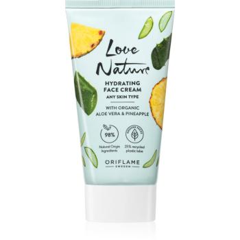 Oriflame Love Nature Organic Aloe Vera & Pineapple hydratační pleťový krém 50 ml